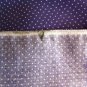 Purple Curtain with Small White Polka Dots