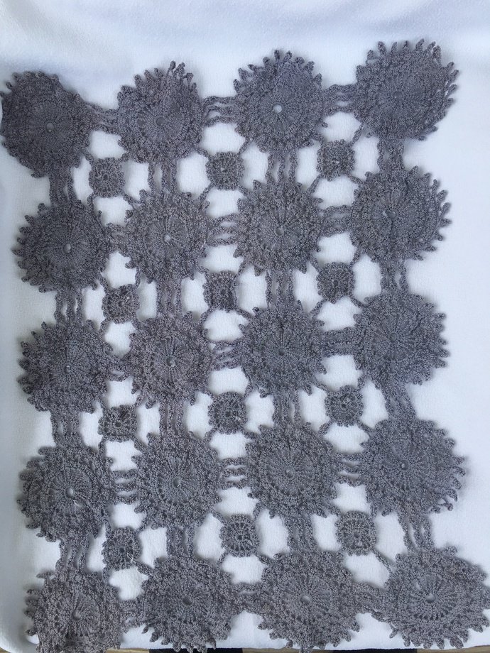 Upcycled Grey Table Mat (doily)