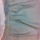 39" x 17 3/4" Blue Check Pleated Cotton Valance