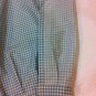 39" x 17 3/4" Blue Check Pleated Cotton Valance