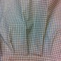 39" x 17 3/4" Blue Check Pleated Cotton Valance