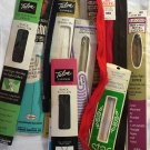 15 zippers varying lengths and colors