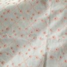 47" wide 1 yard 16" White and Pink Eyelet