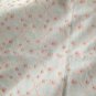 47" wide 1 yard 16" White and Pink Eyelet
