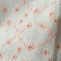 47" wide 1 yard 16" White and Pink Eyelet