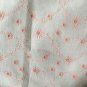 47" wide 1 yard 16" White and Pink Eyelet