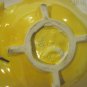 Handpainted Porcelain Yellow Flower with Grapes in Center by Lucy