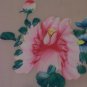 Charming Fan with Red Flower and Blue Butterfly