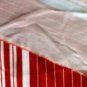Rust and Cream Stripe Knit 60" wide 1 yard 12"