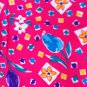 60" wide 1 yard 8 1/2" Pink Knit with Tulips