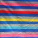 60" wide  2 yards Bright Striped Knit.