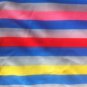 60" wide 2 yards Bright Striped Knit.