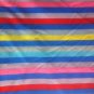 60" wide 2 yards Bright Striped Knit.