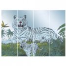 White Tiger Wall Mirror
