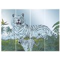 White Tiger Wall Mirror