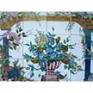 FLORAL ARCADES THEME MOSAIC 12 CERAMIC WALL TILES