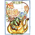 -BACKSPLASH PITCHER MOSAIC 12 CERAMIC TILES MURALS