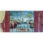 -LANDSCAPE RIVER VIEW MOSAIC 8 CERAMIC TILES MURALS