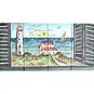 MINARET VIEW MOSAIC 8 CERAMIC WALL TILES MURALS