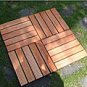 Eucalyptus 5-slat Grooved Deck Tiles (Set of 10)