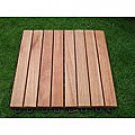 Eucalyptus 8-slat Snapping Deck Tiles (Set of 10)