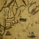 Original Reproduction 1750 Map-13 Colonies, Fm Williamsburg, 1976, Impressive on Parchment