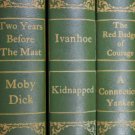 "Moby Dick","2 Yrs b4 Mast","Ivanhoe","Kidnapped","Red Badge Courage","Connecticut Yankee"