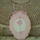 GORGEOUS ROSES BOUQUET HAND PAINTED WOODEN WALL HANGING PLAQUE **SO PRETTY**