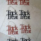 SET OF 8 TRICK OR TREAT GLITTER METAL HALLOWEEN ORNAMENTS **SO CUTE**
