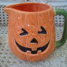 RARE MIDWEST OF CANNON FALLS HALLOWEEN PUMPKIN CERAMIC PITCHER ***SO CUTE***