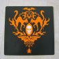6 HALLOWEEN SKULL GOTHIC ELEGANCE SQUARE PLACE MATS