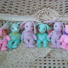 SET OF 6 MINI TY EASTER BASKET BEANIE ORNAMENTS NEW **RETIRED**
