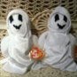 TWO ADORABLE TY BEANIE BABIES HALLOWEEN GHOSTS *****SPOOKY******