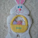 HUGE 35" TALL PERSONALIZED "JULIE" EASTER BUNNY WALL HANGING *CUTE*