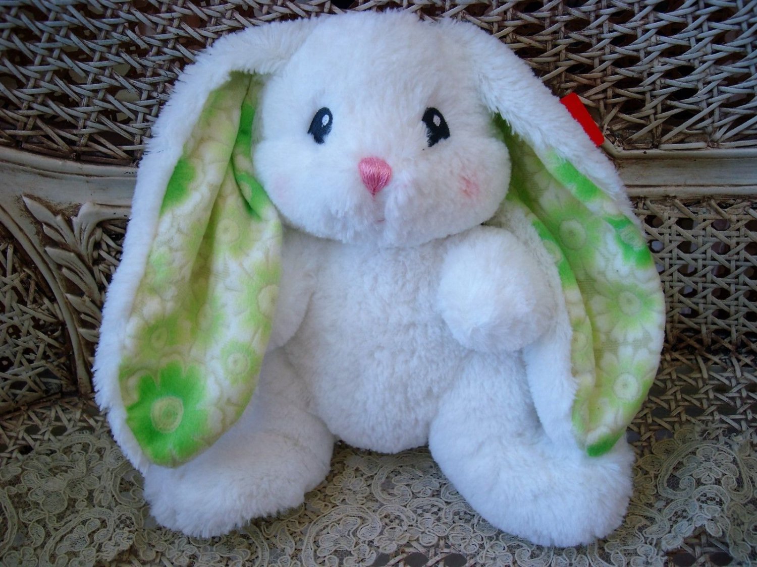 ADORABLE AURORA PLUSH EASTER BUNNY 10" TALL ***NEW WITH TAGS***