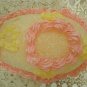 FAUX EASTER LARGE PANORAMA SUGAR EGG WITH BUNNY INSIDE *NEW IN BOX*