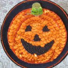 ROUND PUMPKIN JACK O'LANTERN SEQUINS & BEADS HALLOWEEN TRINKET BOX **SO CUTE**