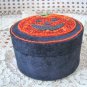ROUND PUMPKIN JACK O'LANTERN SEQUINS & BEADS HALLOWEEN TRINKET BOX **SO CUTE**