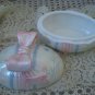 BEAUTIFUL OPALESCENT EASTER EGG CERAMIC BOX WITH BOW ***SO CUTE FOR EASTER***