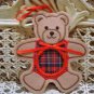 3 CHRISTMAS TEDDY BEAR ORNAMENTS INSERT YOUR PICTURE *NEW* **SO CUTE***