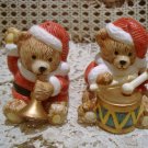 CHRISTMAS SANTA BEAR CERAMIC CHRISTMAS SALT & PEPPER SET  **SO CUTE**