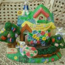 EASTER VILLAGE HOUSE EASTER EGG HUNT TODAY WITH BUNNIES HOUSE **SO CUTE**