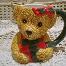 CHRISTMAS TEDDY BEAR WITH PRESENT CERAMIC CHRISTMAS MUG ***SO CUTE*** NEW