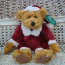 RUSS BERRIE 10" TALL KRIS SANTA BEAR CHRISTMAS DECORATING **SO CUTE**