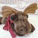 RUSS BERRIE GUSTO LARGE 15" LONG MOOSE STUFFED ANIMAL ***ADORABLE** NEW