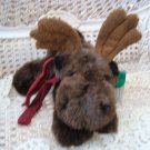 RUSS BERRIE GUSTO 11" LONG MOOSE STUFFED ANIMAL ***ADORABLE** NEW
