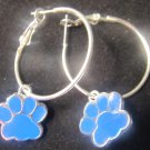 Blanchester wildcat hoop earrings