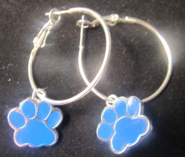Blanchester wildcat hoop earrings