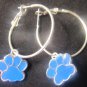 Blanchester wildcat hoop earrings
