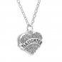 Clear CZ Daughter necklace with chain !